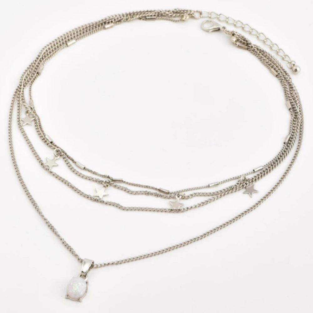 ⚜️𝟯𝟬%𝗢𝗙𝗙 𝗯𝘂𝗻𝗱𝗹𝗲𝘀 𝟯+⚜️ NEW 4 Layered Opal Necklace - Picture 5 of 9